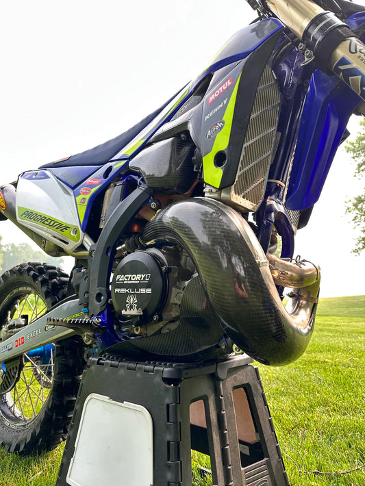 Protector mufla de carbon P3 | Stock ('23 - '25) Sherco SC 250/300 2023 - 2025 | SE250/300 2017 - 2025