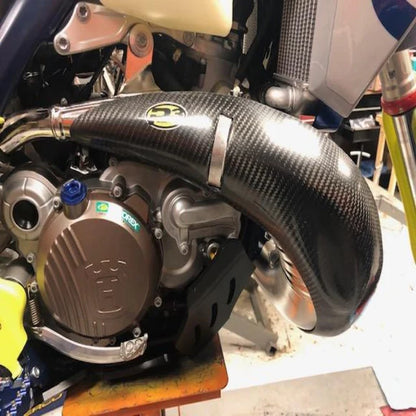 Protector mufla de carbono P3 MAXCoverage KTM/HQV/GASGAS 250/300 | 2019-2023