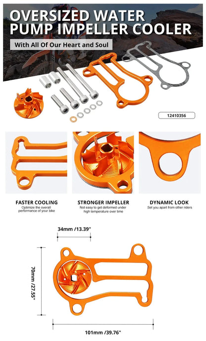 kit de cubierta y propela de alto flujo para bomba de agua