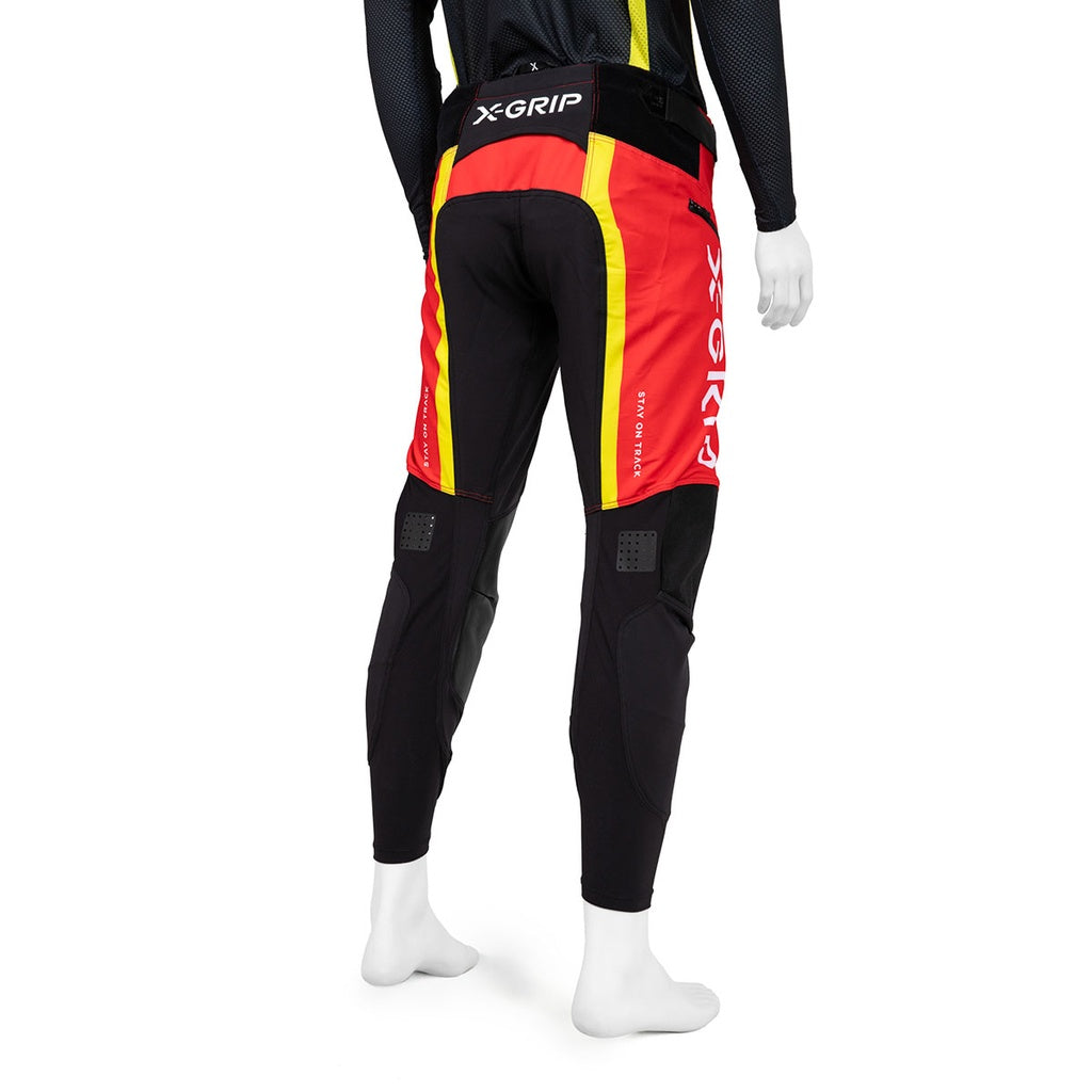 Pantalon X-grip titanium (rojo)