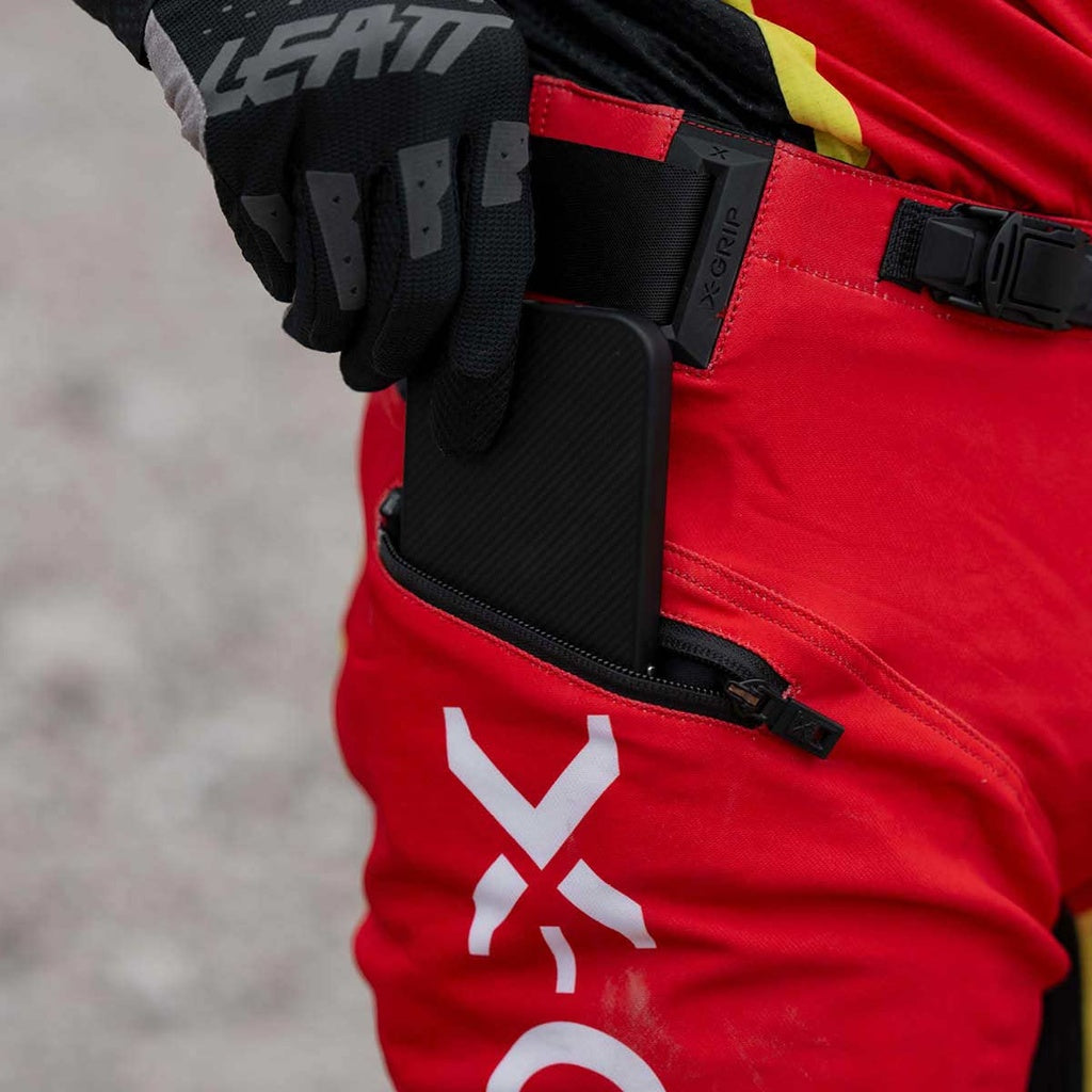 Pantalon X-grip titanium (rojo)