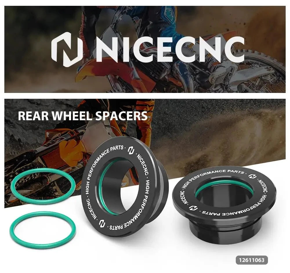 Espaciadores de Rueda trasera con empaque de viton NICECNC eje de 25MM
